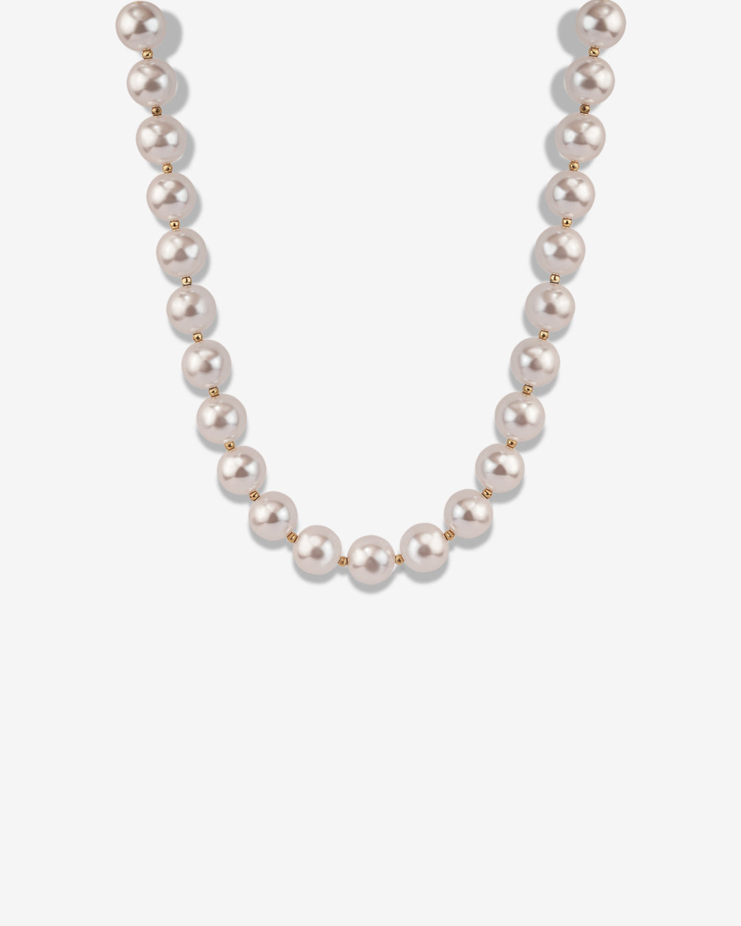 Classic Pearl & Golden Beads Necklace