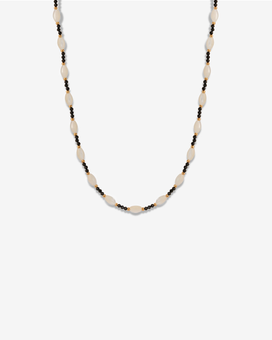 Midnight Pearls & Black Beads Necklace