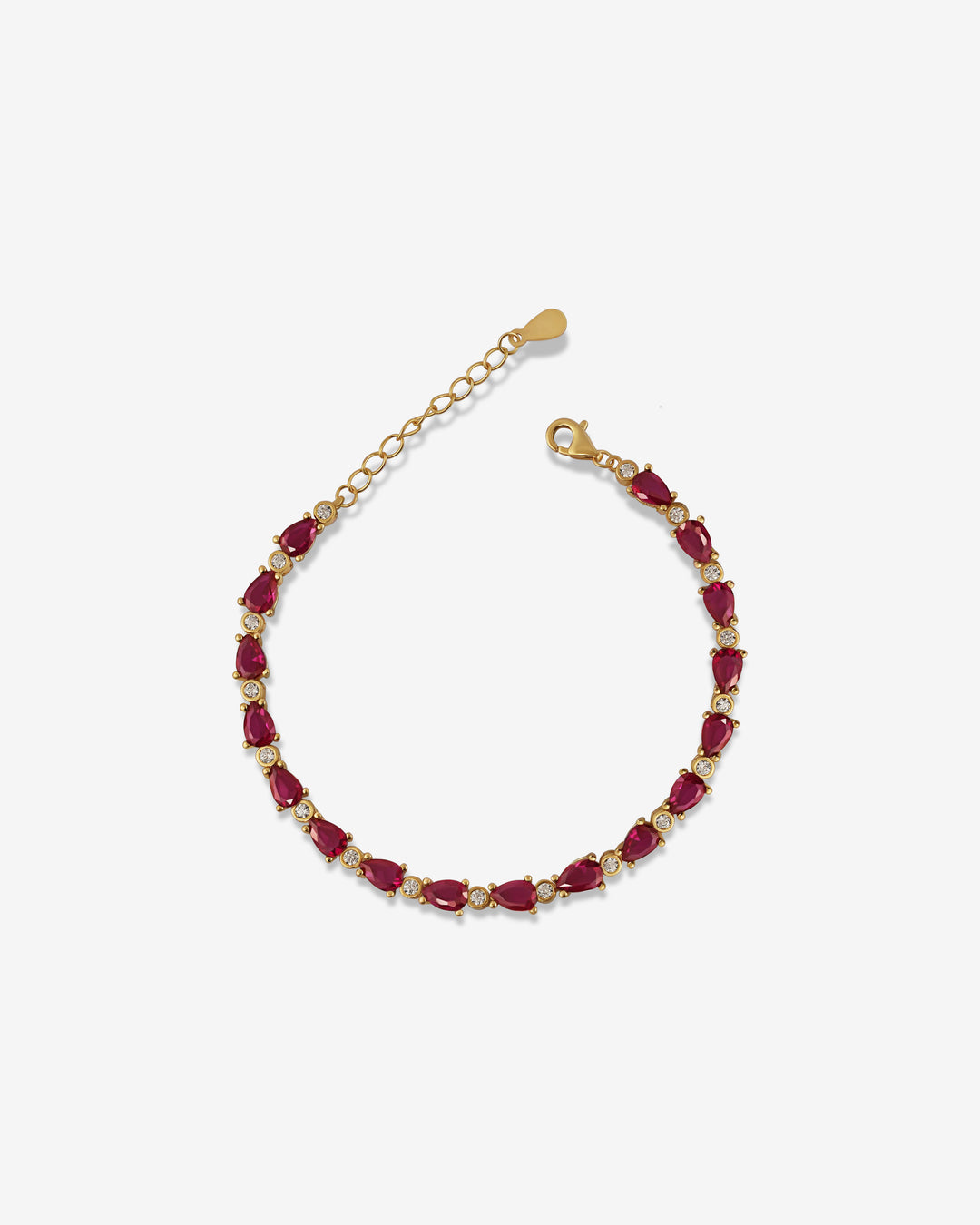 Red Cluster Gems & Dazzle Roche Bracelet