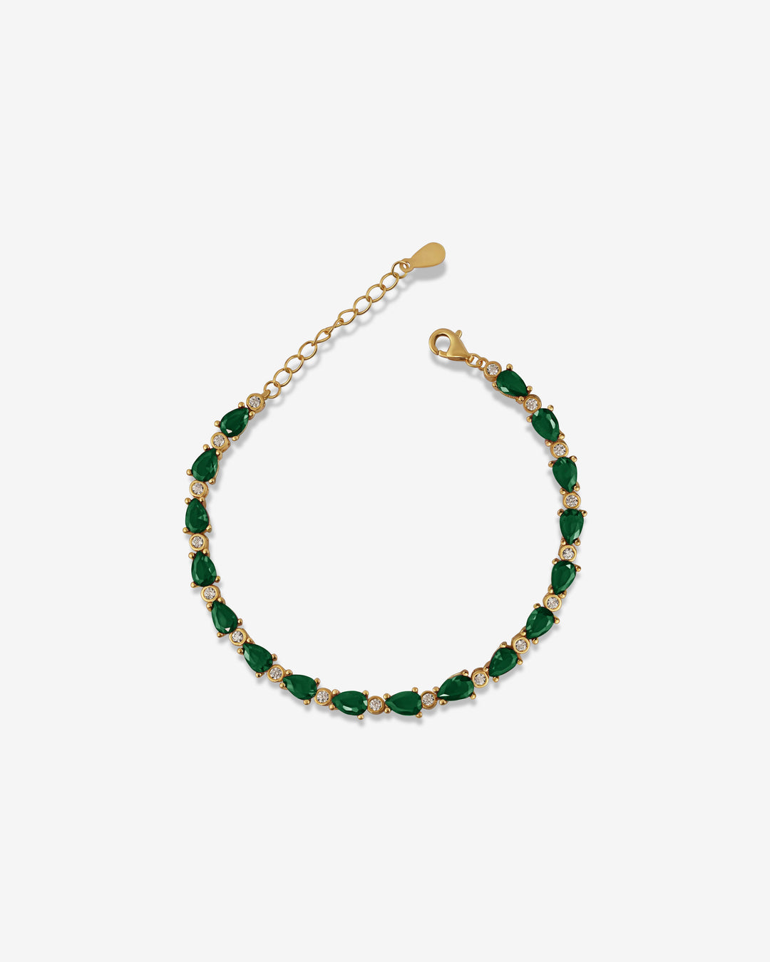 Green Cluster Gems & Dazzle Roche Bracelet