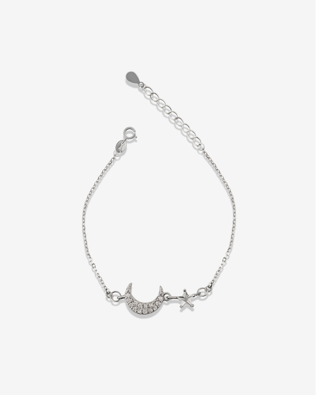 Dazzle Moon & Star Slim Bracelet