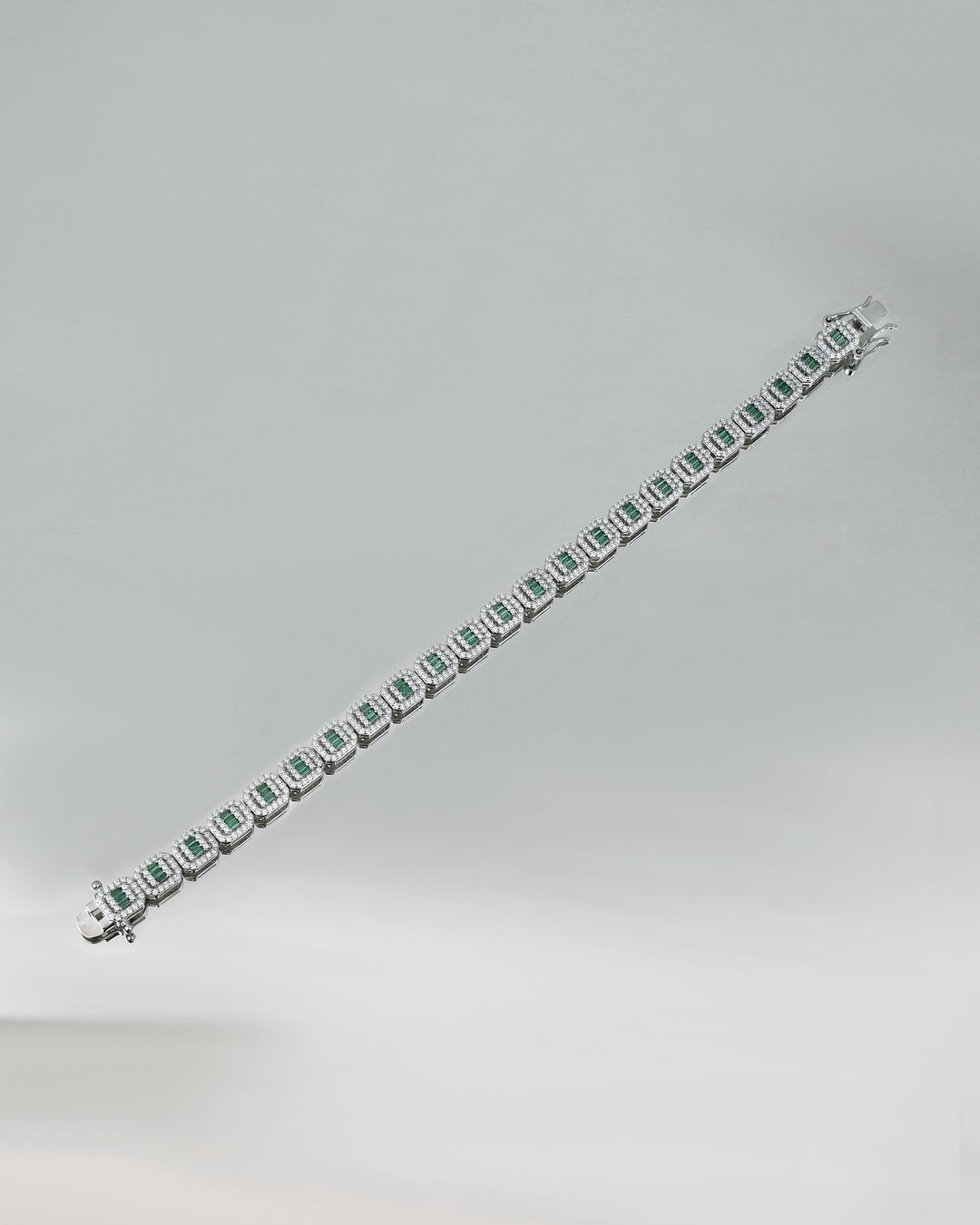 Sparkle Baguette Classic Emerald Bracelet
