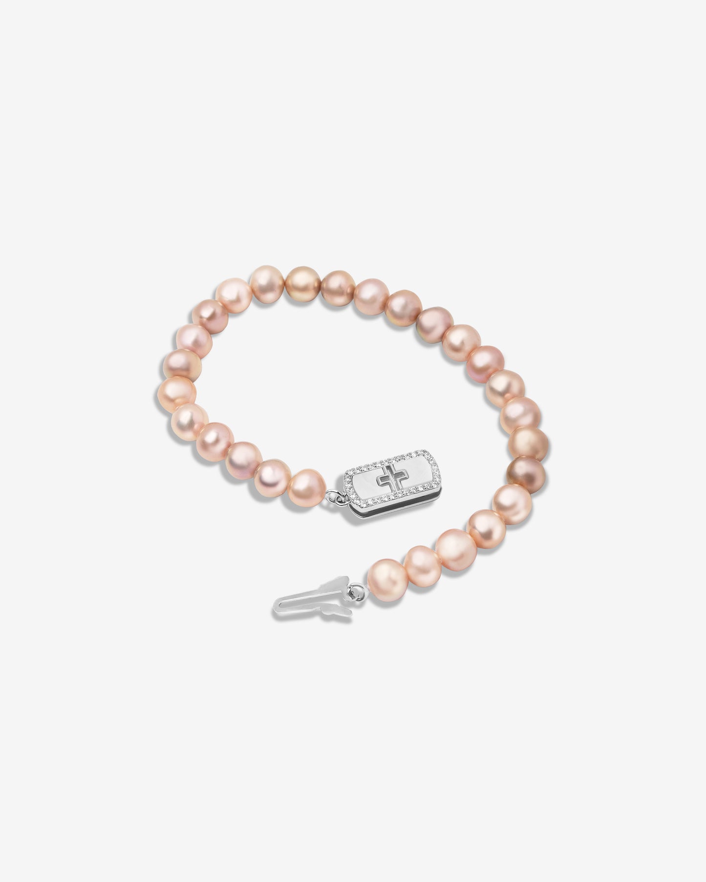 Pink Pearl Charm Bracelet