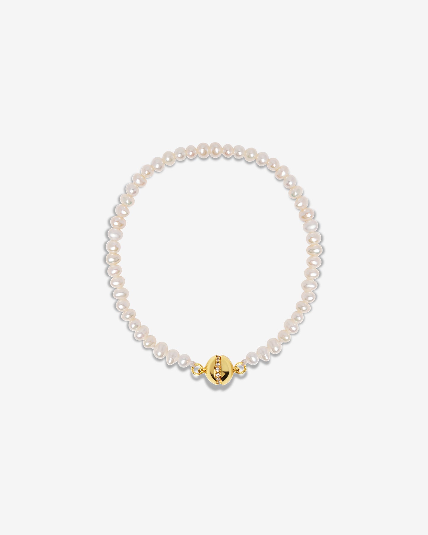 18K Gold Plated Sphere Pearl Bracelet