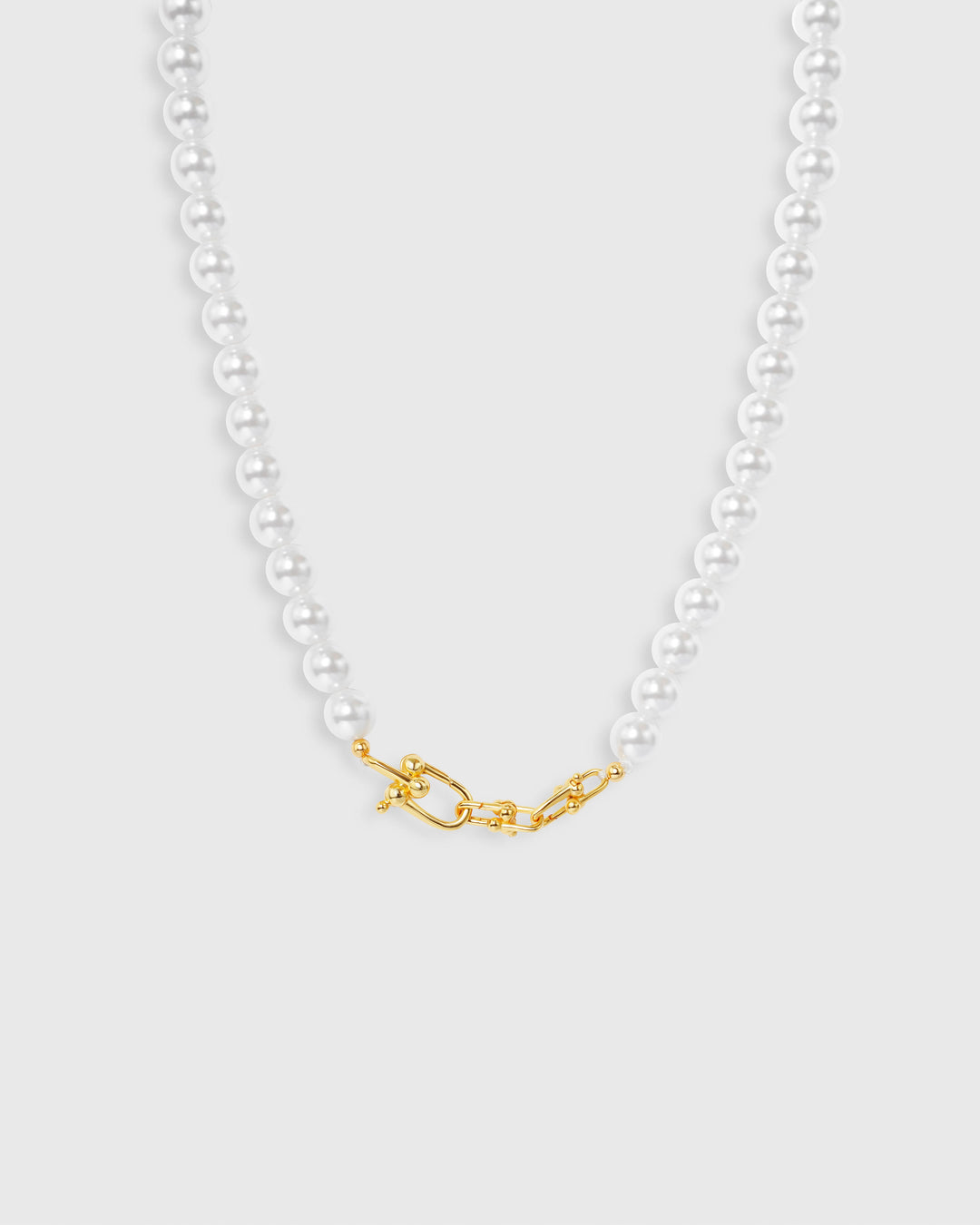 Golden Shackles Pearl Necklade