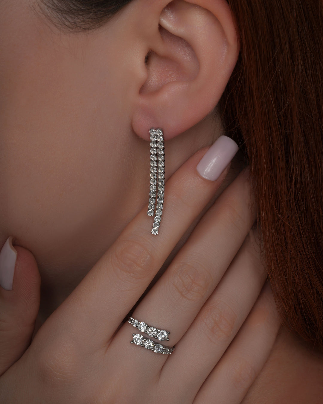 Double Tennis Earrings