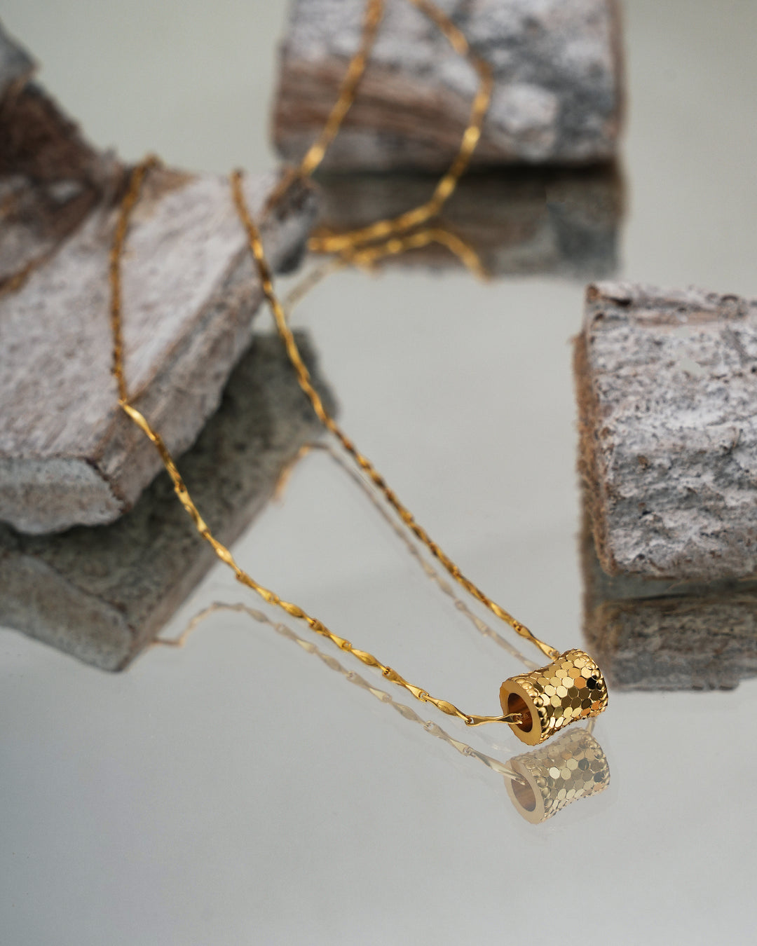 Antique Hoop 18K Gold plated Necklace