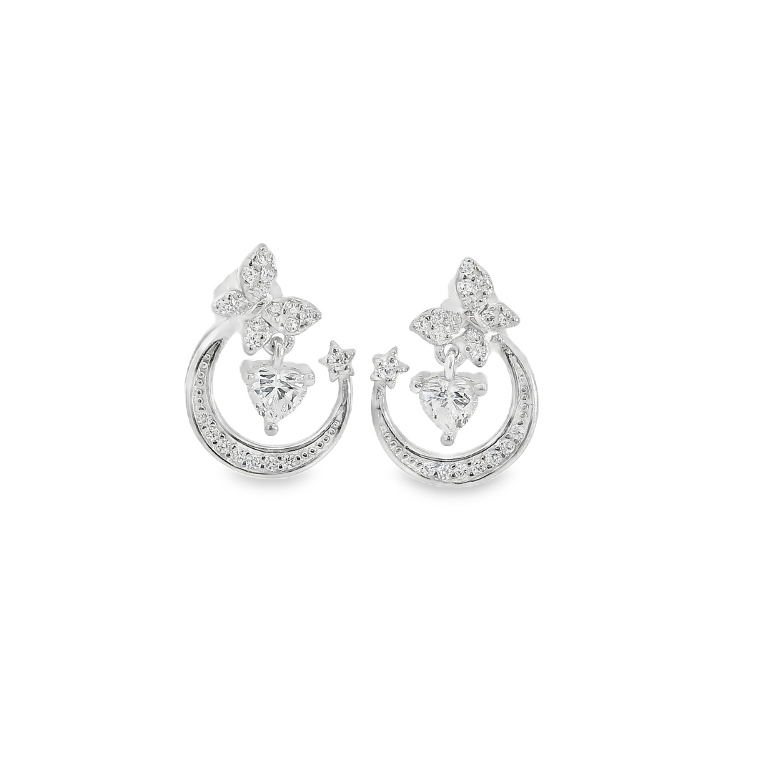 Shooting Stars & Butterfly Gem Earrings