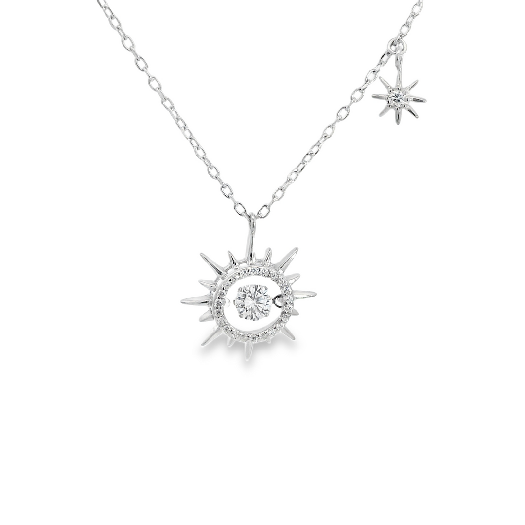 Bright Eclipse & Star Necklace