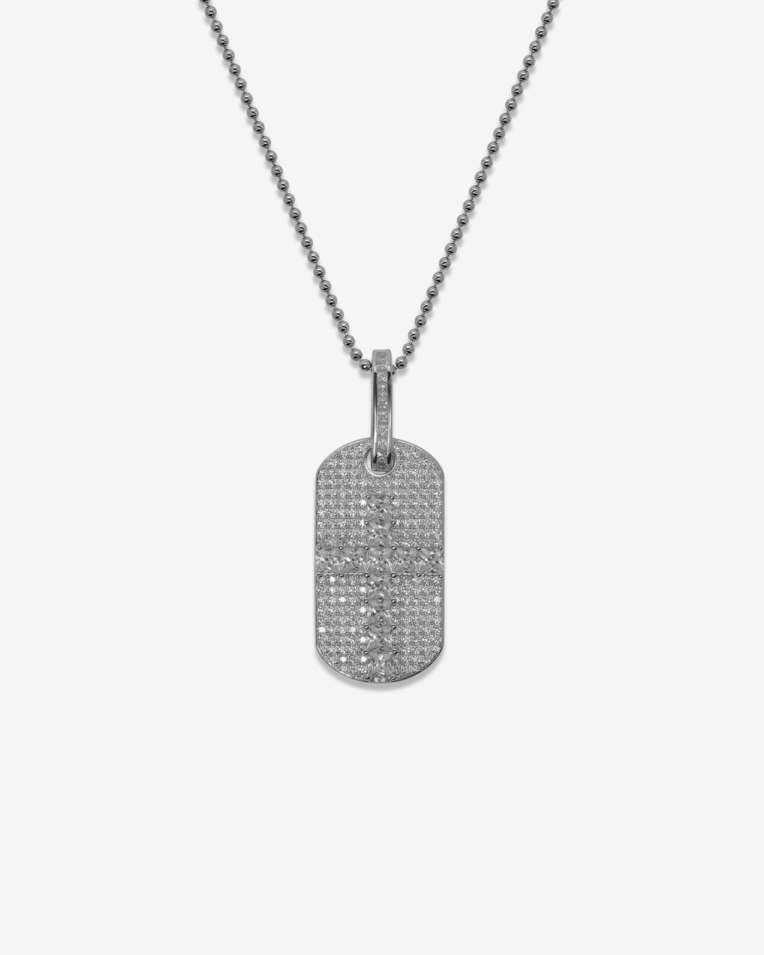 Studded Cross Pendant Chain