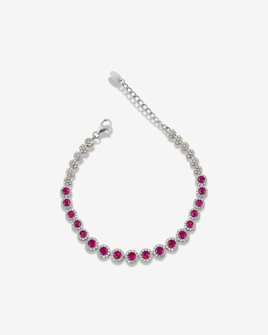 Royal Magenta Oval Signature Piece Bracelet
