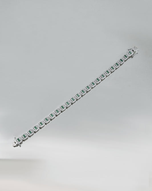 Sparkle Baguette Classic Emerald Bracelet