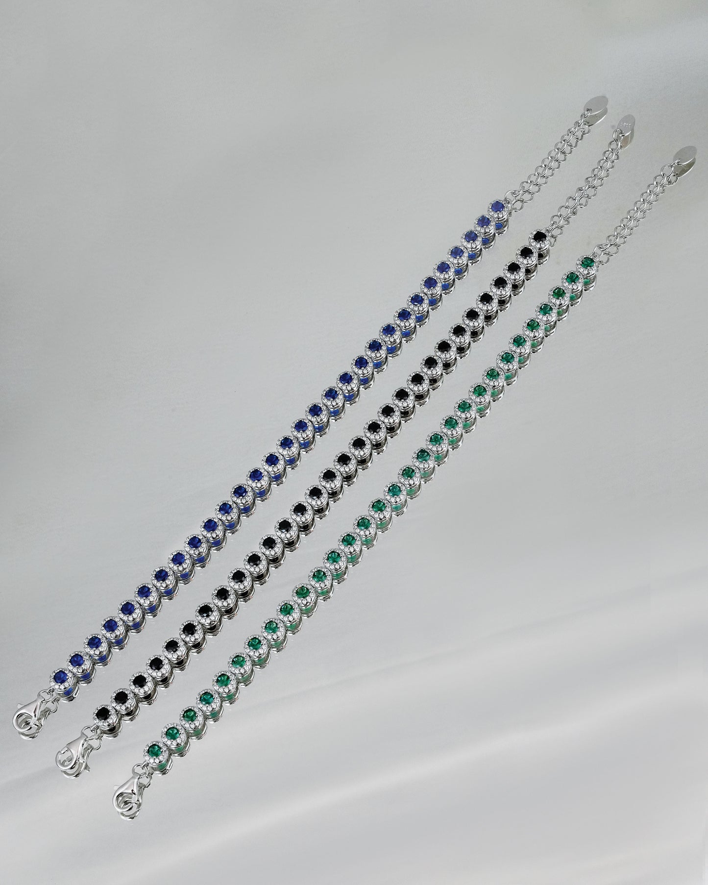 Sphere Sparkle Classic White & Green Bracelet