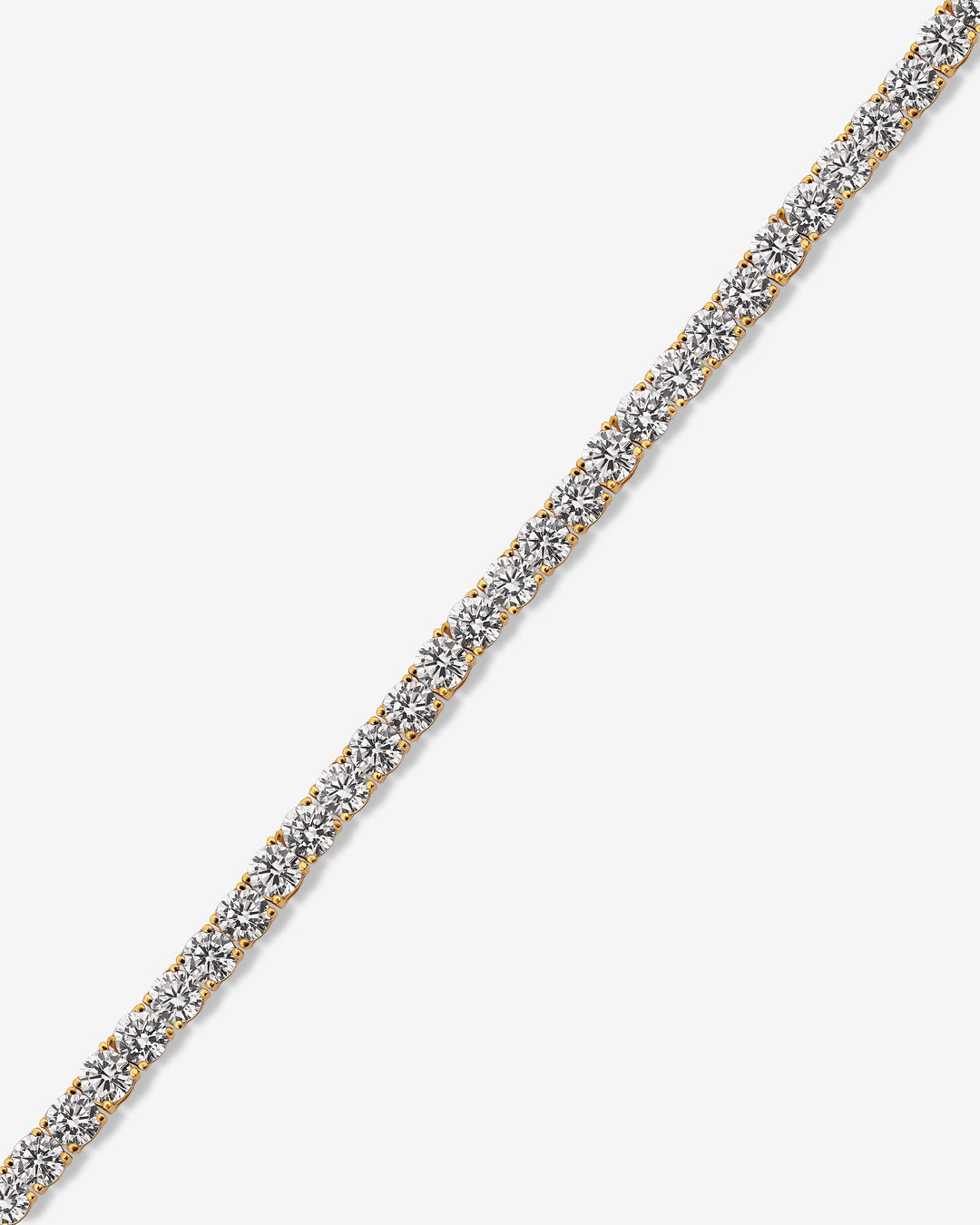 Fancy Signature Medium Gold Plated Tennis Bracelet