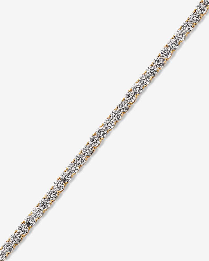 Fancy Signature Medium Gold Plated Tennis Bracelet