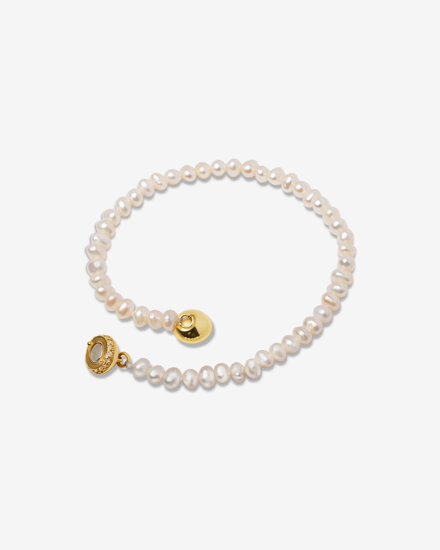 18K Gold Plated Sphere Pearl Bracelet