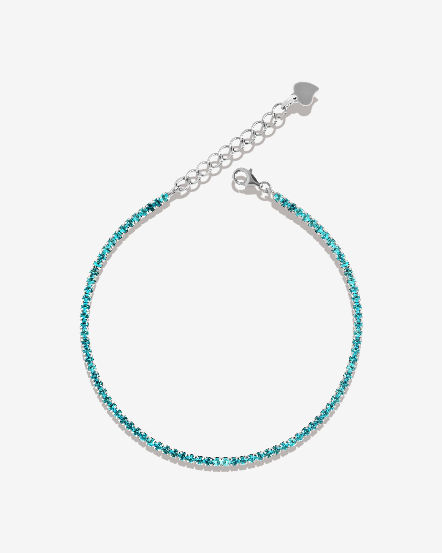 Baby Blue Zirconia Small Tennis Bracelet