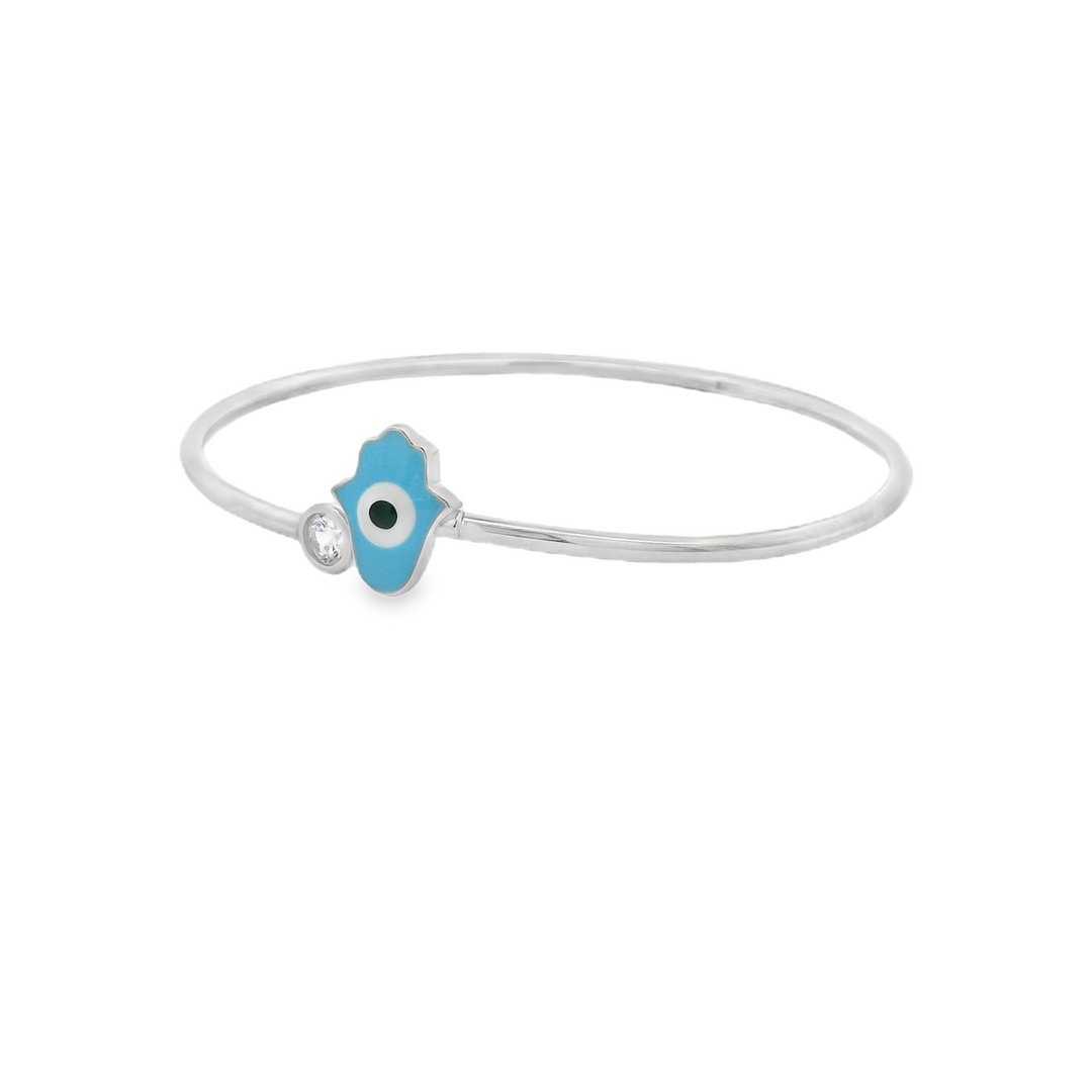 Hamsa Hand & Gem Bracelet