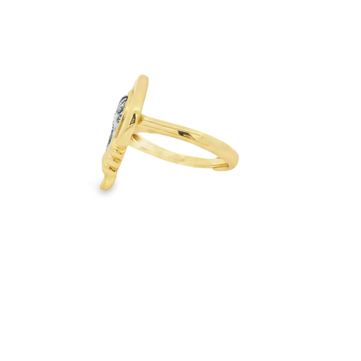 Ancient Pearl Coin 18K Gold Plated Ring