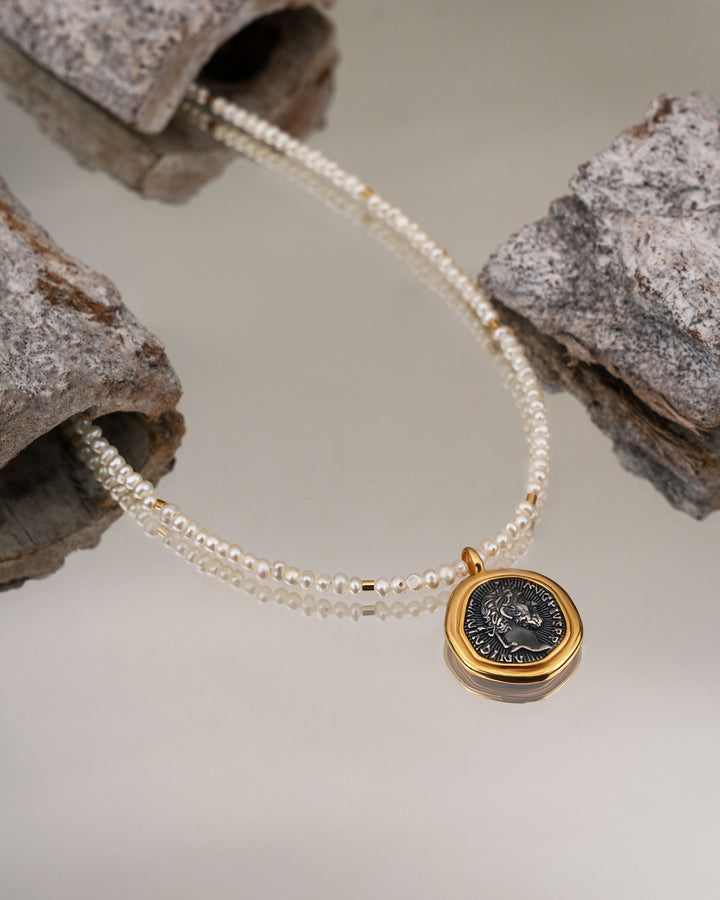 Coin Treasure Pearl Necklace