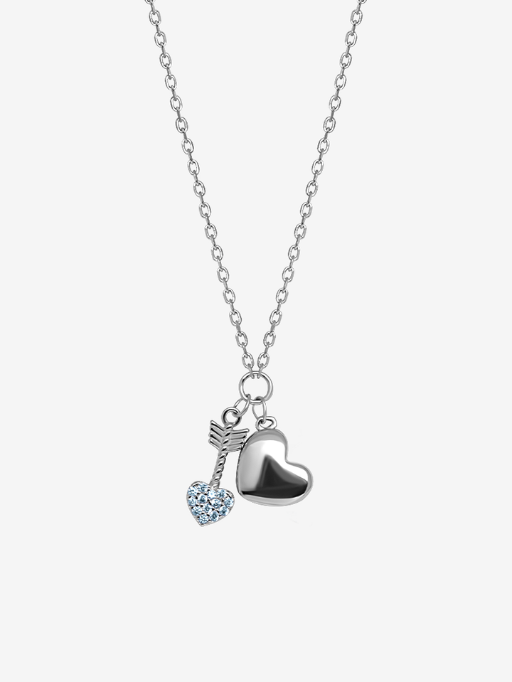Heart & Cupids Arrow Necklace