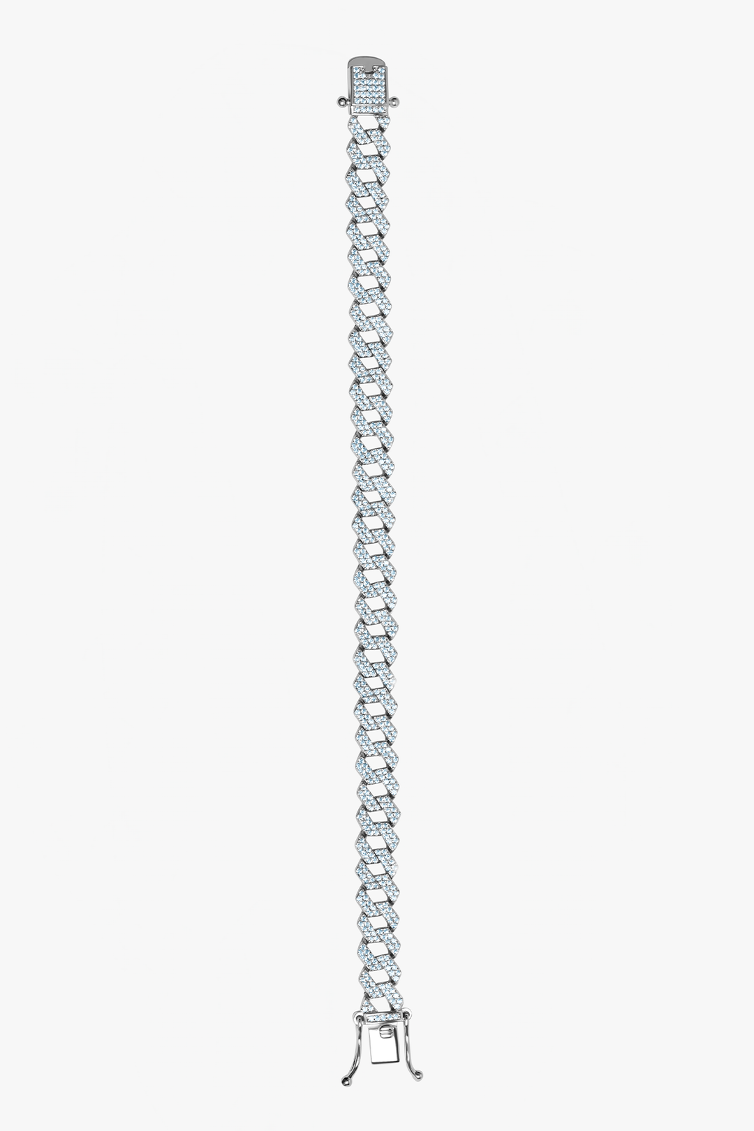 Iced Slanted Cuban Bracelet