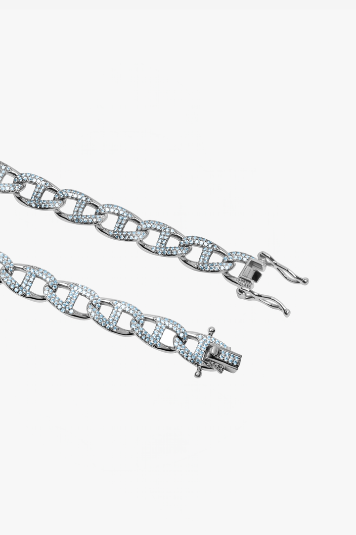 Twin Cuff Iced Cuban Bracelet