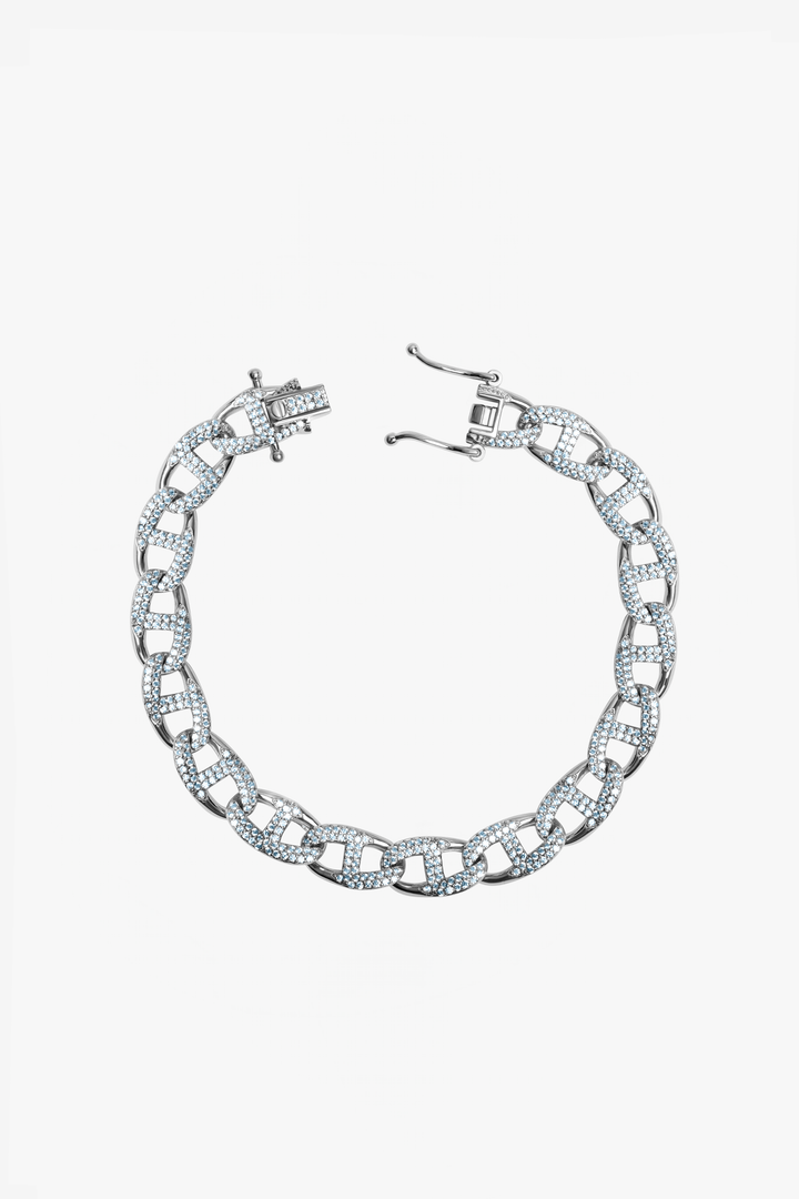 Twin Cuff Iced Cuban Bracelet