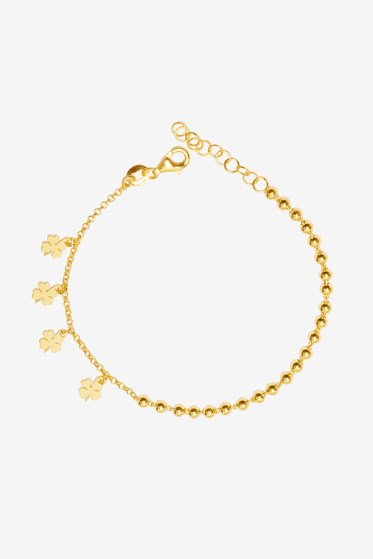 4 Four Leaf Clover Lucky Bracelet
