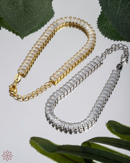 Baguette Cut Tennis Bracelet