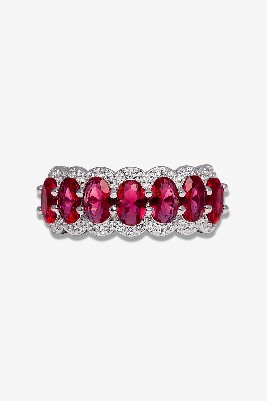 Signiture Red Gems Thick Ring