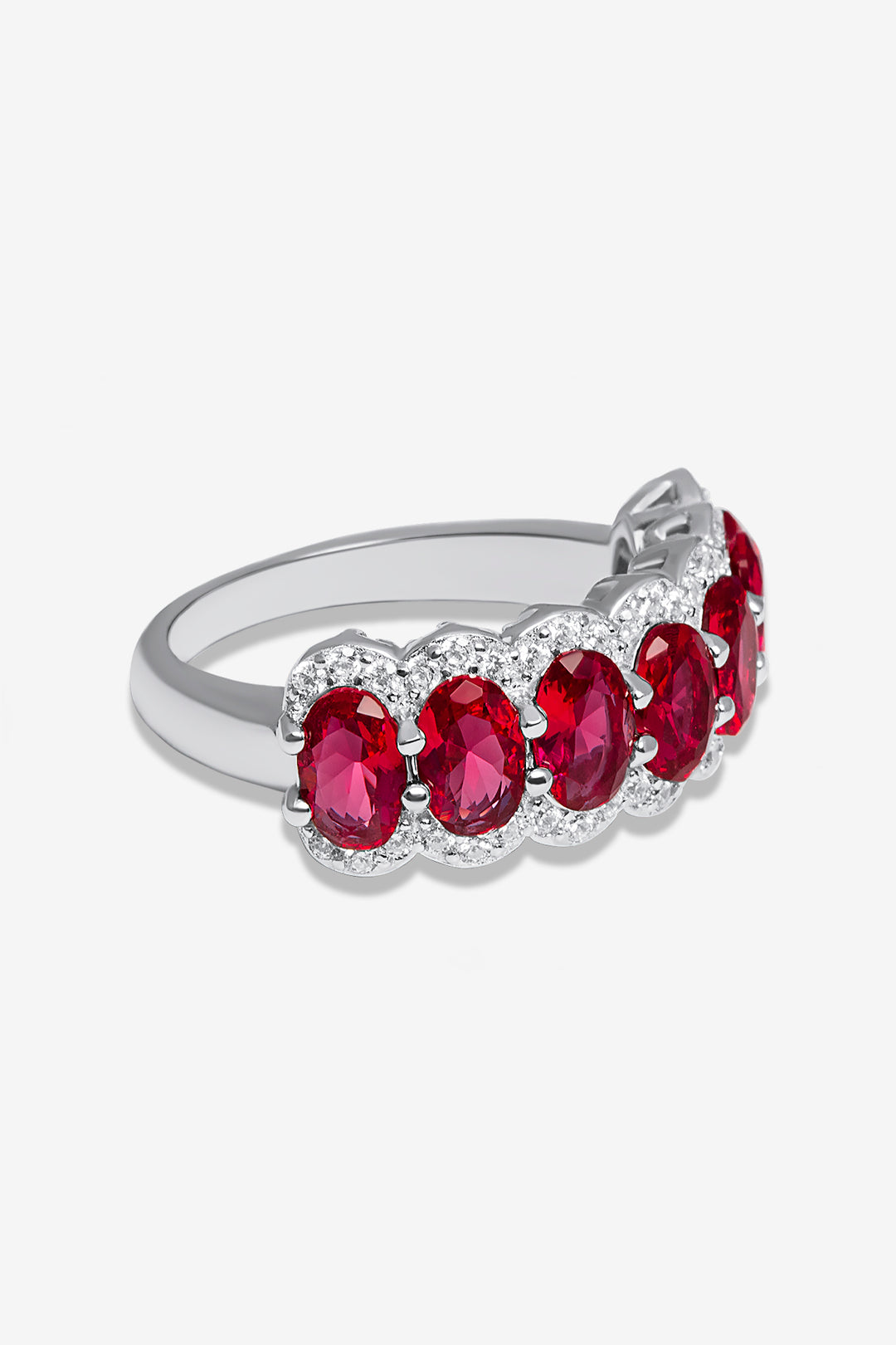 Signiture Red Gems Thick Ring