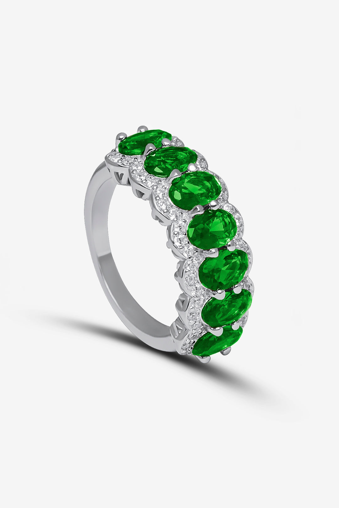 Signiture Green Gems Thick Ring