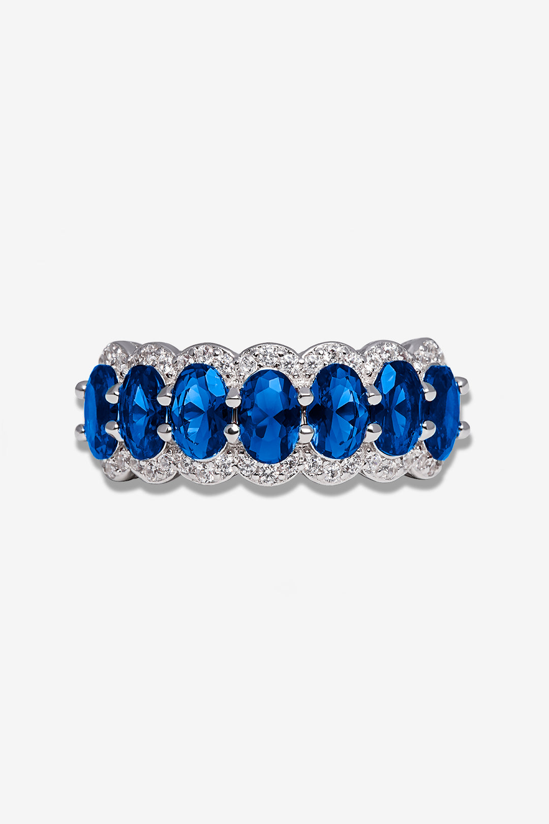 Signiture Blue Gems Thick Ring