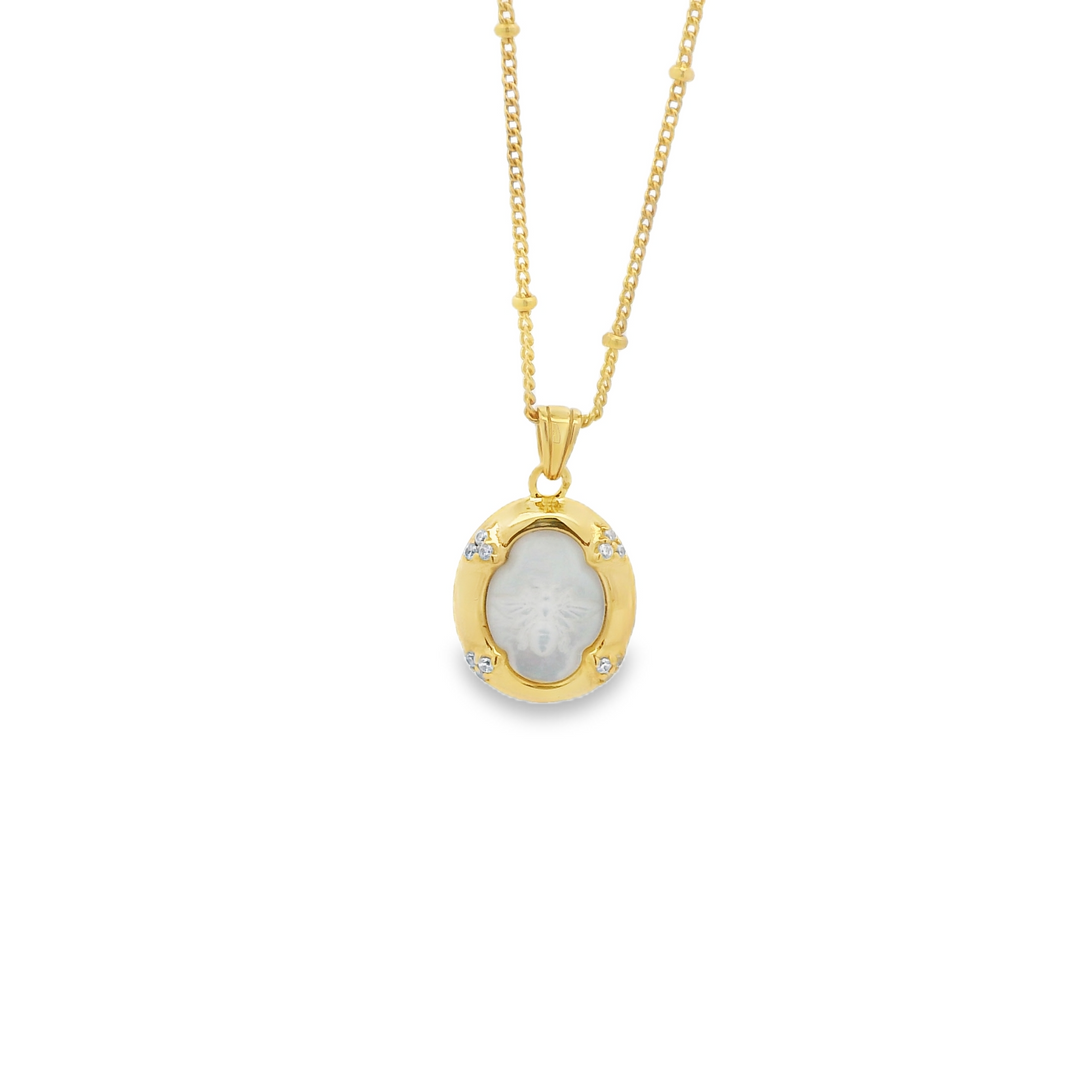 Pearl Golden Lake Necklace - Limited Edition