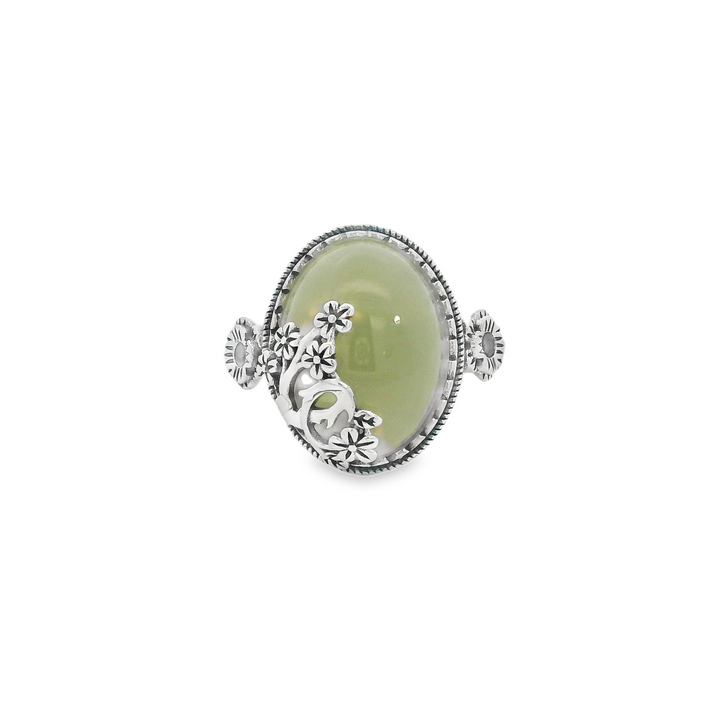 Green Aventurine Ancient Ring