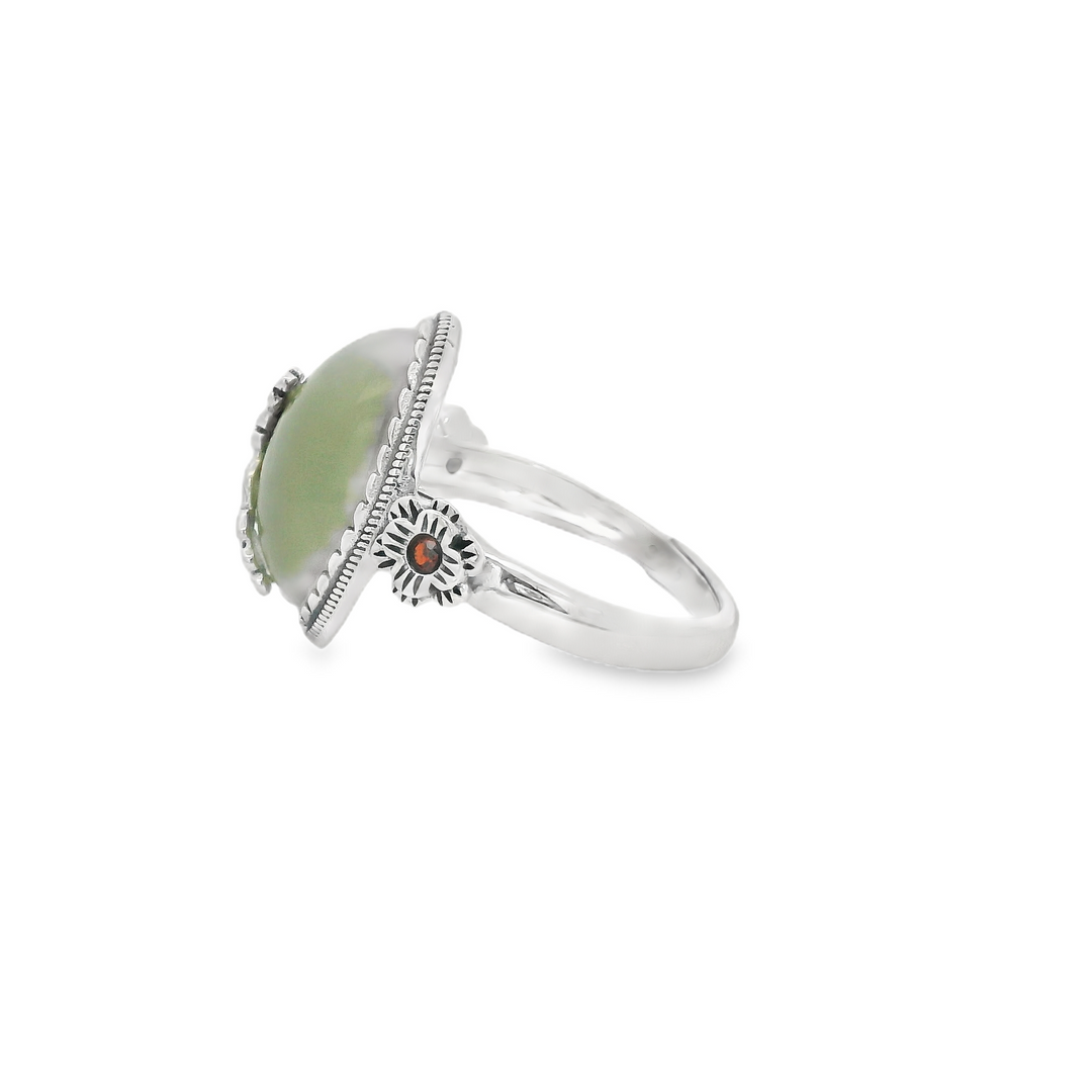 Green Aventurine Ancient Ring