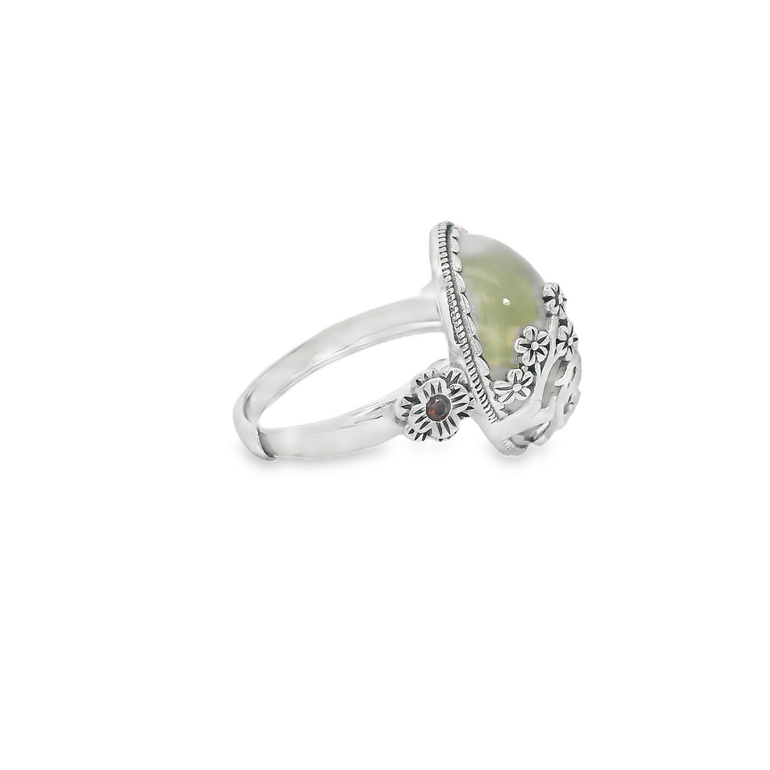Green Aventurine Ancient Ring