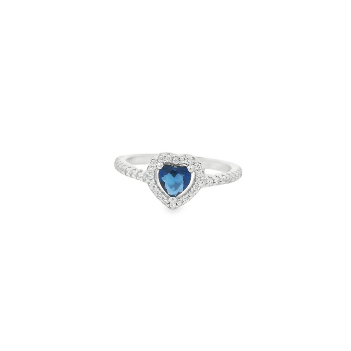 Blue Heart Dazzle Ring