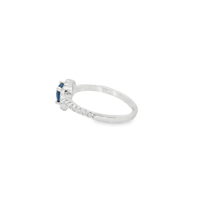 Blue Heart Dazzle Ring