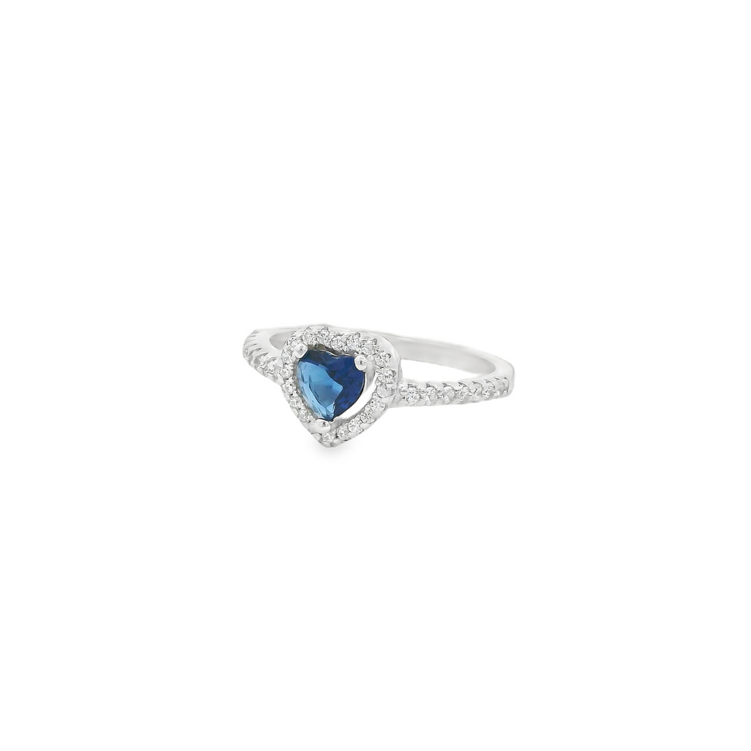 Blue Heart Dazzle Ring