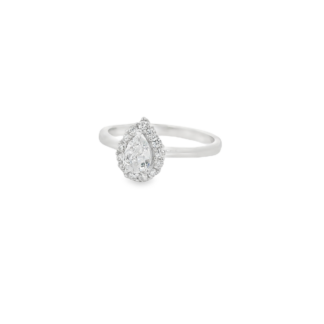 Tear Drop Dazzle Ring
