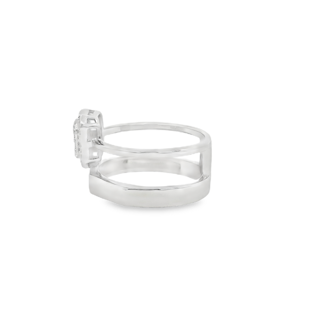 Dazzle Baguette Double Ring