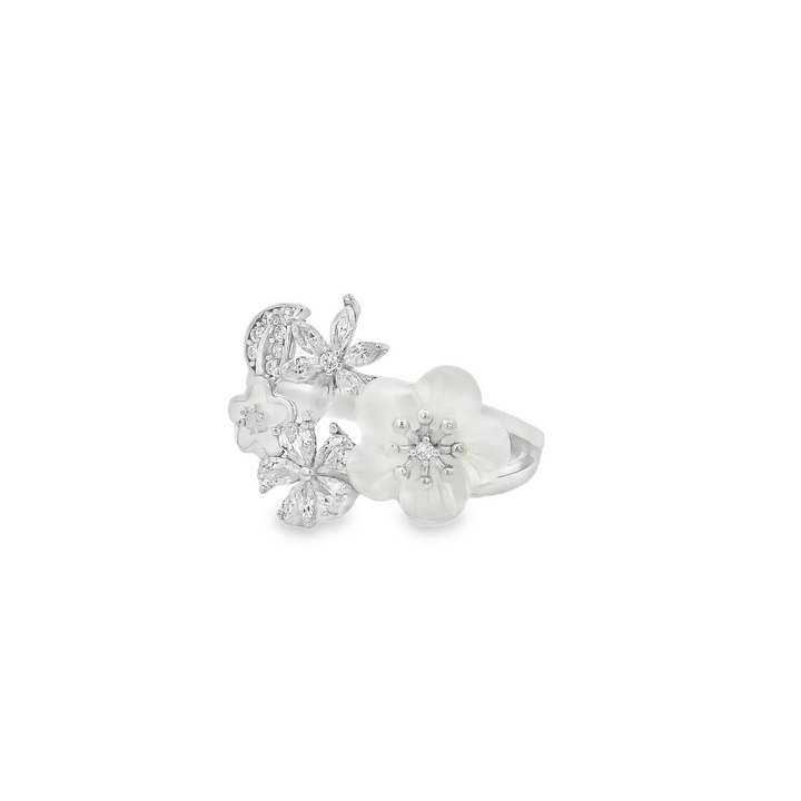 Winter Flowers Bouquet Dazzle Ring
