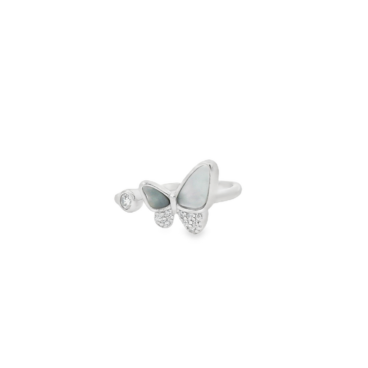 Mother Pearl Butterfly Slim Ring