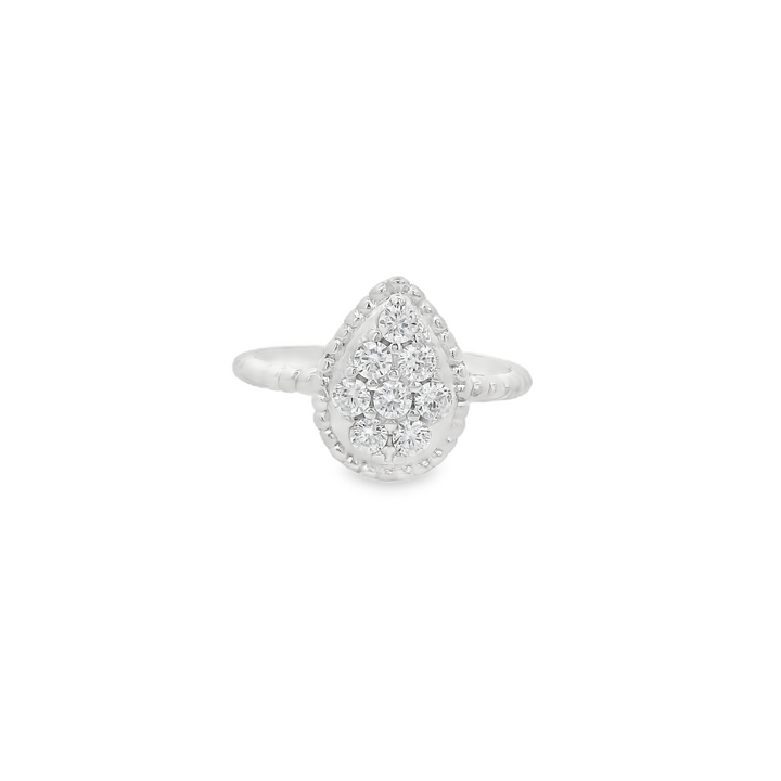 Tear Drop Dazzle Sparkle Ring