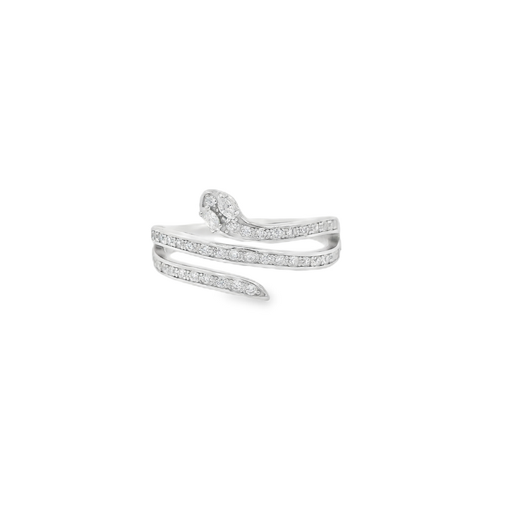 Dazzle Snake Wrapped Ring
