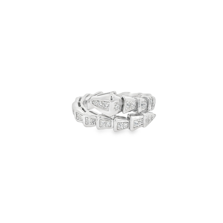 Sparkle Wrap Snake Ring