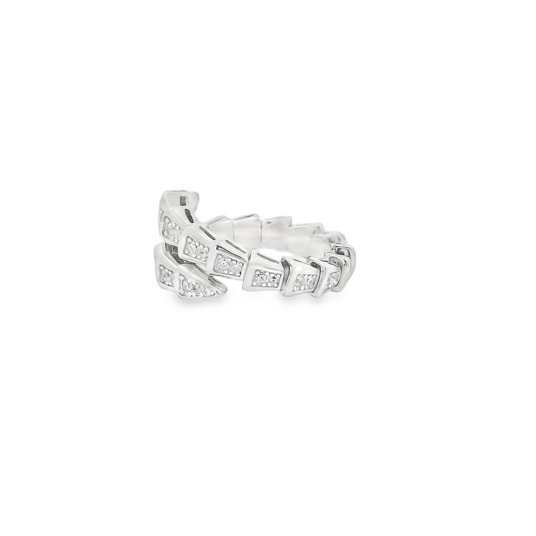 Sparkle Wrap Snake Ring