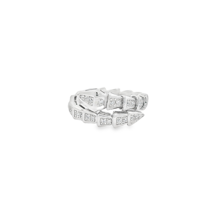 Sparkle Wrap Snake Ring